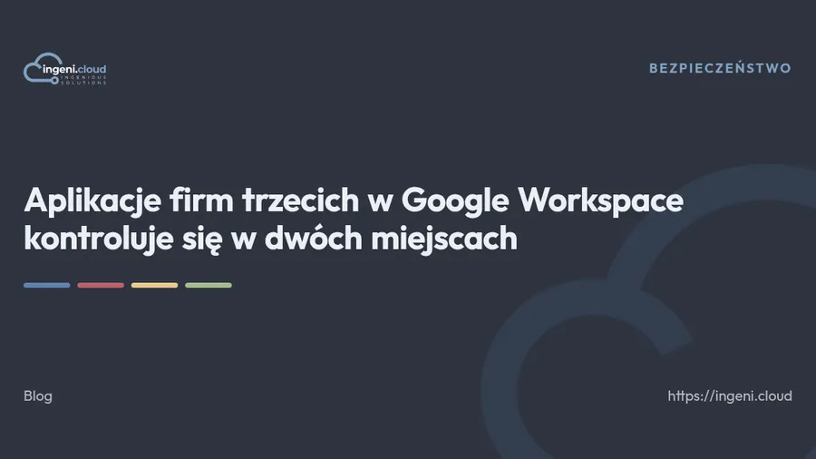 Aplikacje firm trzecich w Google Workspace kontroluje się w dwóch miejscach